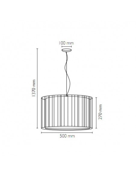 Lámparas de Techo con Varillas y Pantalla