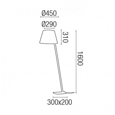 Luminarias de Pie Modernas Inclinadas