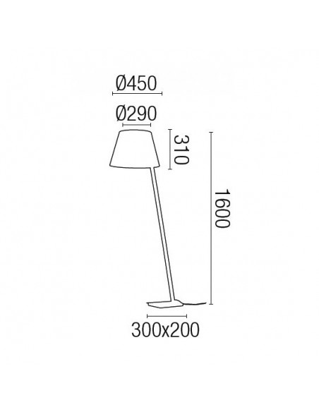 Luminarias de Pie Modernas Inclinadas