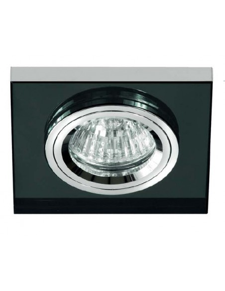 Focos Cristal Espejo Negro