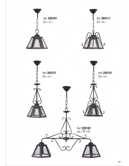 Lámparas Hierro Ofertas