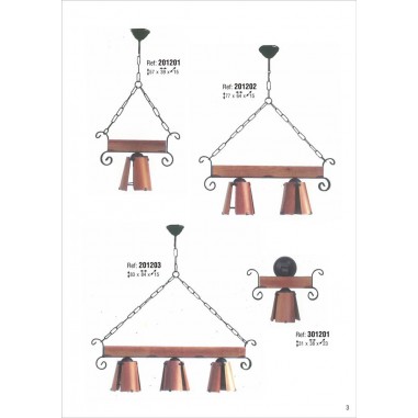 Lámparas Rústicas Teja