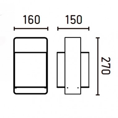 Lámpara Mesa Acero Negra