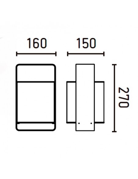 Lámpara Mesa Acero Blanca