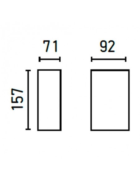 Apliques con Haz de Luz Superior e Inferior