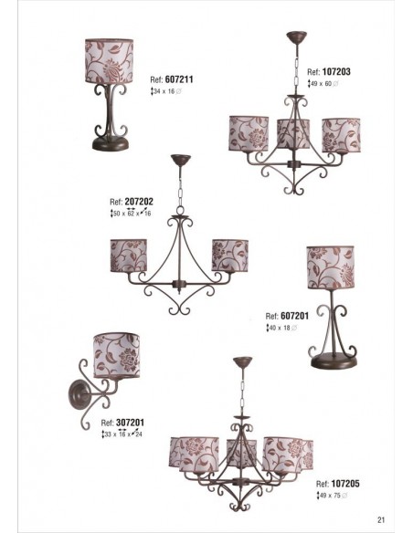 Apliques Forja Marrón