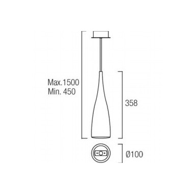 Lámpara de Diseño de Acero Blanco Lacado