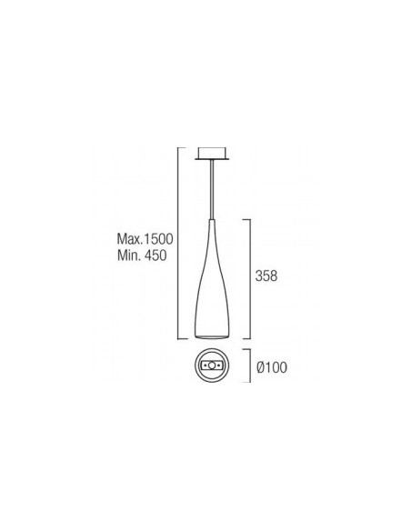 Lámpara de Diseño de Acero Blanco Lacado