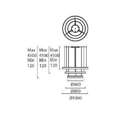 Luminaria Led 89W Blanco Cálido 3000K