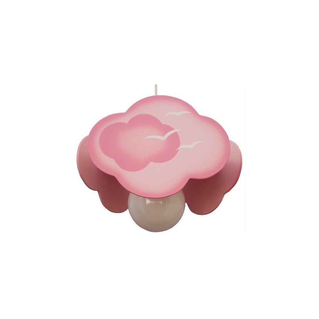 Iluminación para Dormitorios de Bebés Nube Rosa. Tienda Online