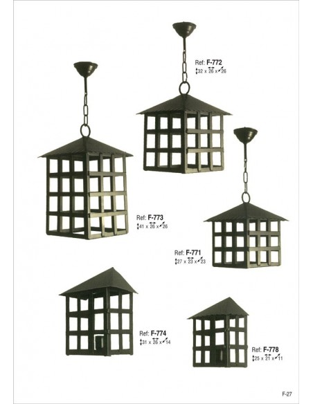 Faroles de Hierro para Pared