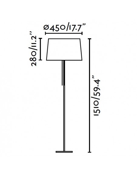 Lámpara de Pie Dormitorio Pantalla Blanca