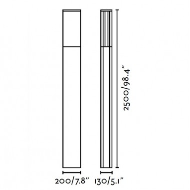 Farolas para Jardín 55W