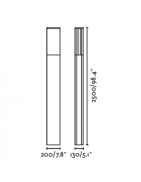 Farolas para Jardín 55W