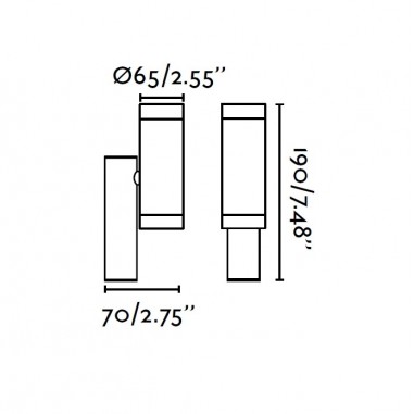 Apliques para Jardín Tubulares