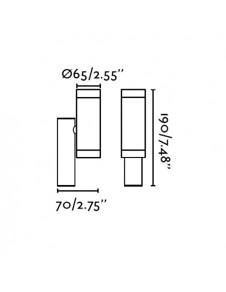 Apliques para Jardín Tubulares