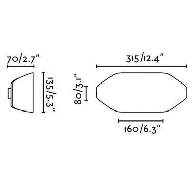 Apliques Exterior Negros Luz Indirecta