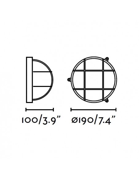 Aplique Exterior Latón