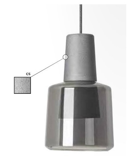 Lámparas Color Gris Cemento