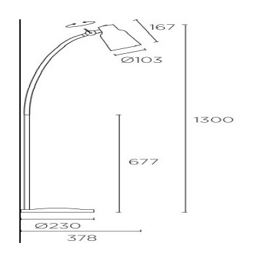 Luminaria de Suelo Vintage