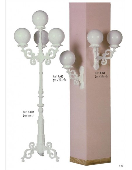 Apliques Exterior con Bola