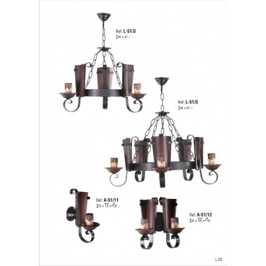 Lámparas Rústicas con Tejas