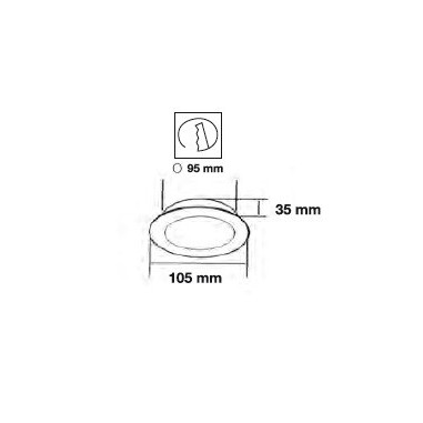Downlight Led Aluminio Cóncavo