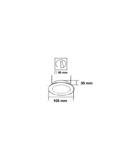 Downlight Led Aluminio Cóncavo