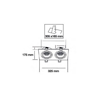 Foco Basculante Doble