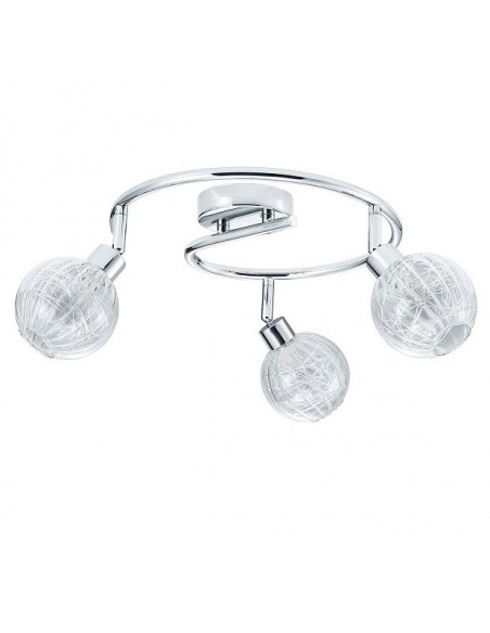 Plafón espiral Rolo cromo