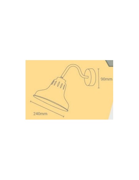 Estilo Industrial Aplique de Pared