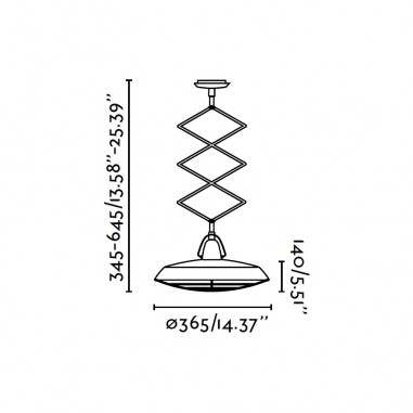 Lámparas Colgantes Extensibles Vintage