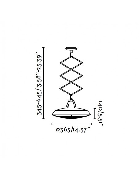 Lámparas Colgantes Extensibles Vintage