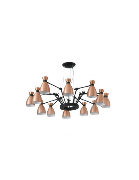 Lámpara de 12 Luces Cobre