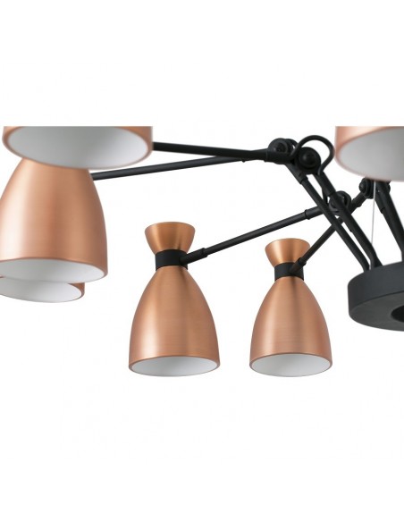 Lámpara de 12 Luces Cobre