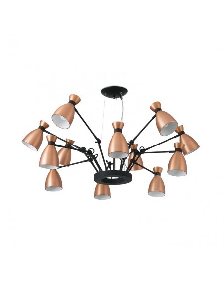 Lámpara de 12 Luces Cobre