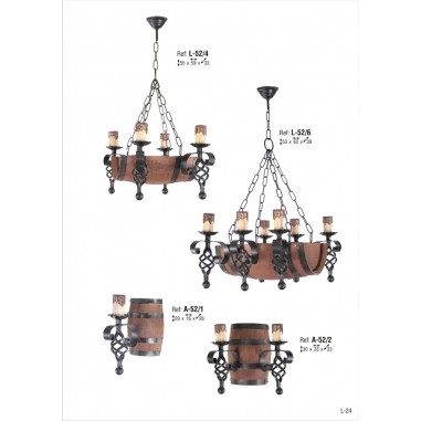 Apliques Barril Madera