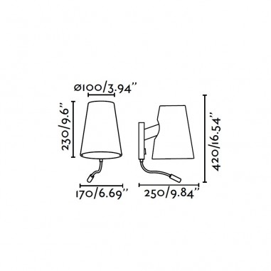 Aplique de Interior con Lector Led