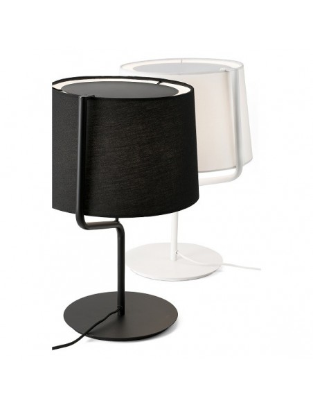 Sobremesa con Pantalla de Tela disponible en Blanco y Negro