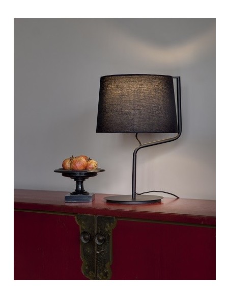 Sobremesa con Pantalla de Tela disponible en Blanco y Negro