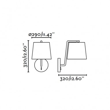 Aplique con Interruptor en la Base