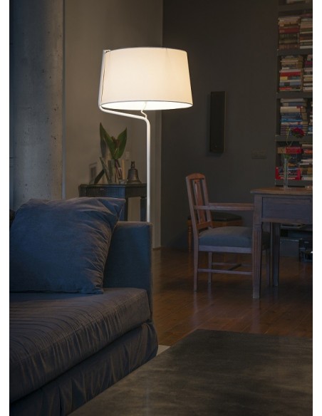 Lámpara de Pie con Pantalla Difumina la Luz
