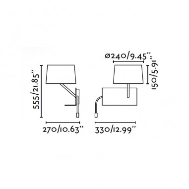 Aplique Lado Izquierdo de la Cama