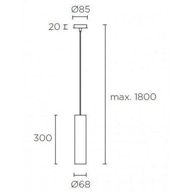 Lámpara Colgante para Cocina Negra