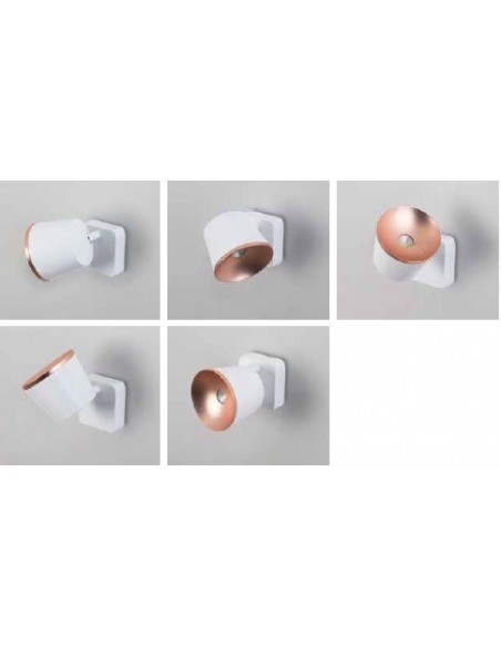 Aplique ó Plafón Blanco Cromo