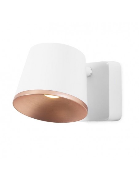 Aplique ó Plafón Blanco Cobre