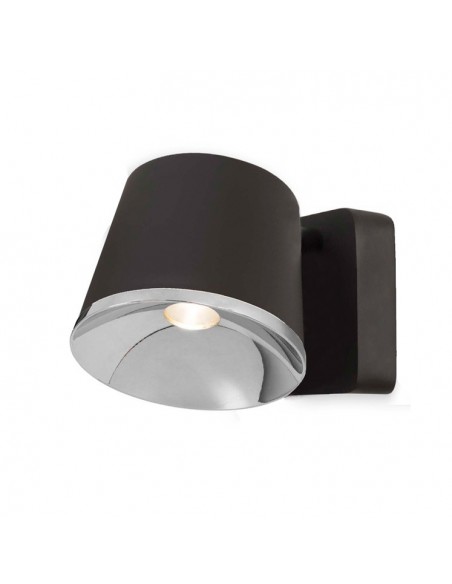 Aplique ó Plafón Marrón Cromo