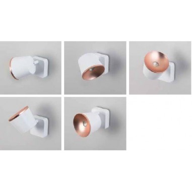 Aplique ó Plafón Marrón Cobre