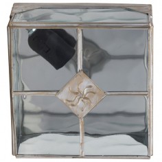 Plafón Cuadrado de Cristal...