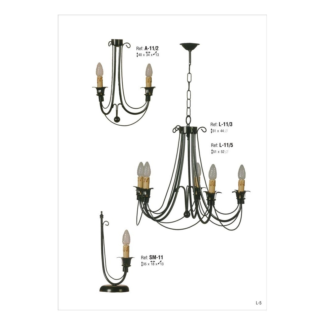 Farol de Pared de Forja Negro. 1 Luz, Bombillas Bajo Farol de Pared de Forja Negro. 1 Luz, Bombillas Bajo